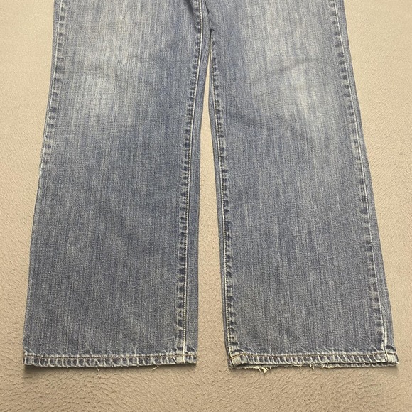 Lucky Brand Jeans Mens 36 Relaxed Straight Leg Denim Medium Wash Zip‎ Fly R108 - Picture 4 of 14